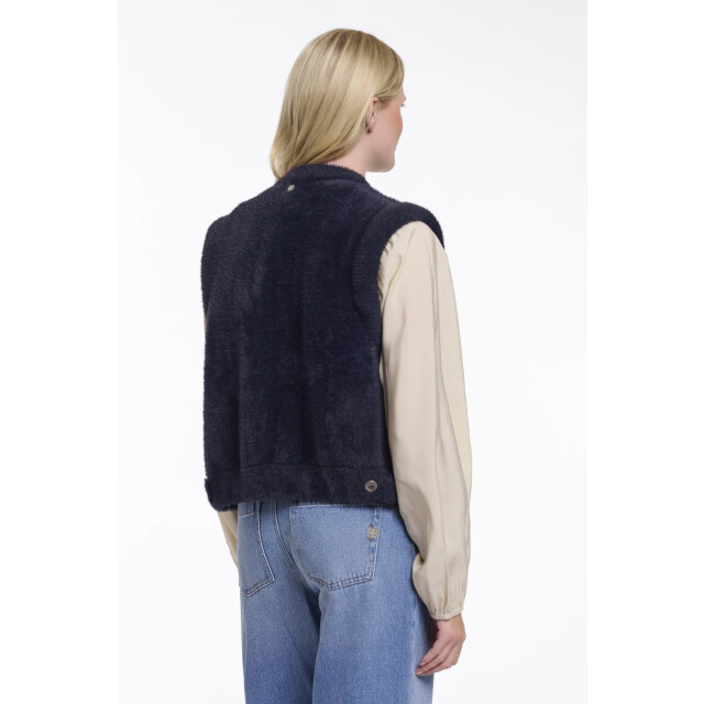 Rino & Pelle Elona.5002621 rino&pelle short waistcoat dark navy Elona.5002621 Dark navy large