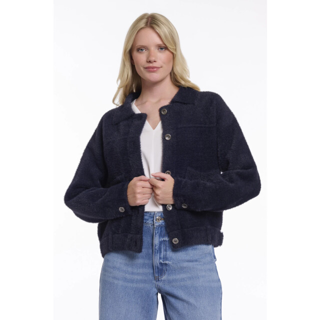 Rino & Pelle Bubbly.5002621 rino&pelle boxy jacket dark navy Bubbly.5002621 Dark navy large