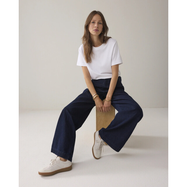 Summum 4s2883-5203 492 jeans wide leg cotton lurex denim night blue denim 4s2883-5203 492 large