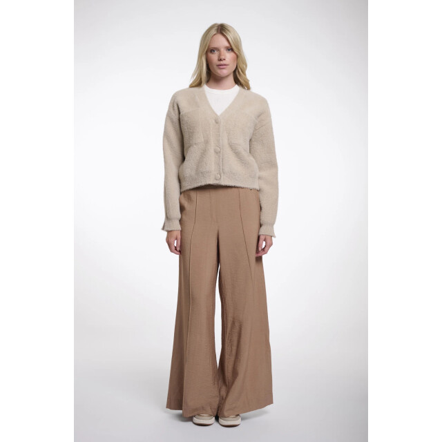 Rino & Pelle Isarea.5002621 rino&pelle short v-neck cardigan stone Isarea.5002621 Stone large