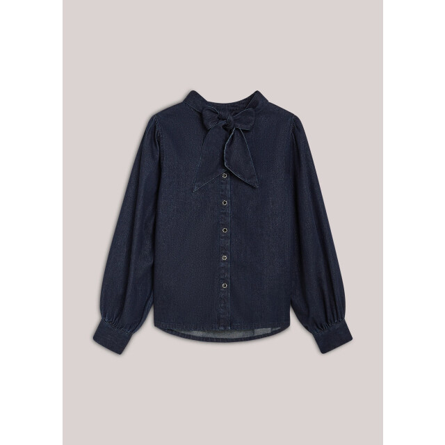 Summum 2s3381-5203 492 blouse cotton lurex denim night blue denim 2s3381-5203 492 large