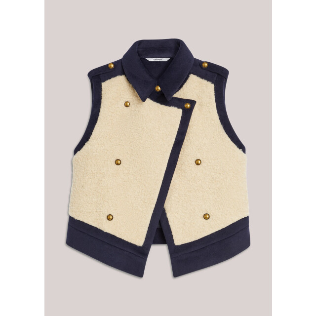 Summum 9s262-12398 495 gilet boucle wool mix midnight blue 9s262-12398 495 large