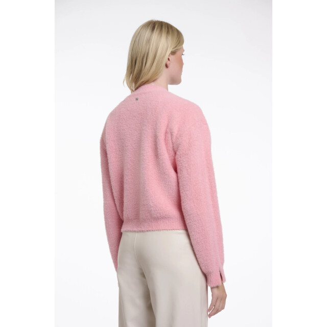 Rino & Pelle Isarea.5002621 rino&pelle short v-neck cardigan cotton candy Isarea.5002621 Cotton candy large