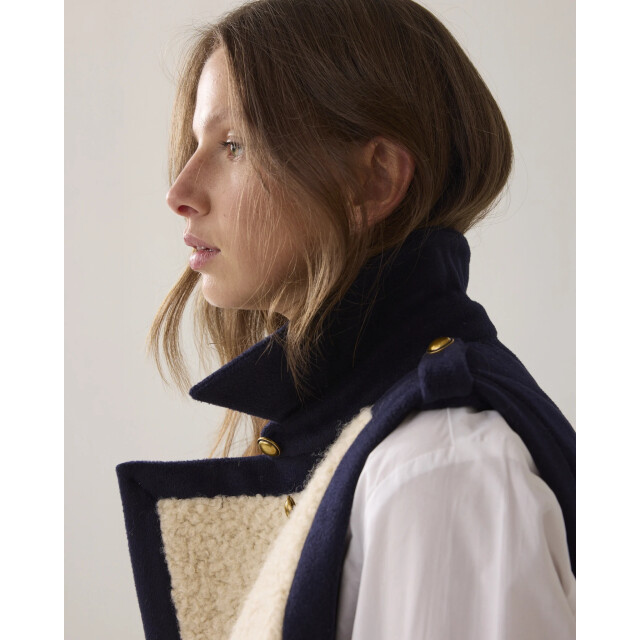 Summum 9s262-12398 495 gilet boucle wool mix midnight blue 9s262-12398 495 large