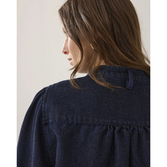 Summum 2s3381-5203 492 blouse cotton lurex denim night blue denim 2s3381-5203 492 large