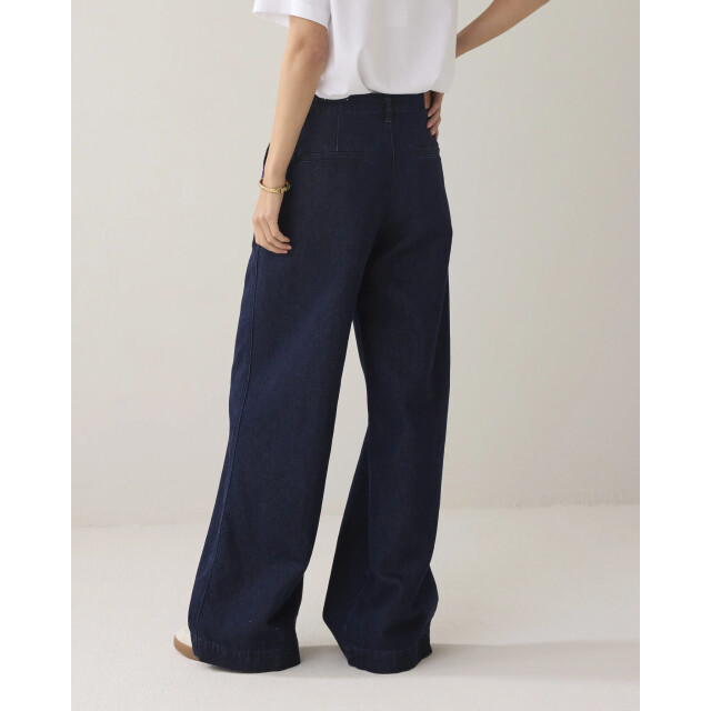 Summum 4s2883-5203 492 jeans wide leg cotton lurex denim night blue denim 4s2883-5203 492 large