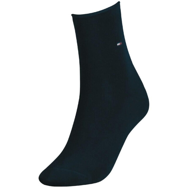 Tommy Hilfiger Dames effen kledingsokken katoenmix UTNA1103_navy large