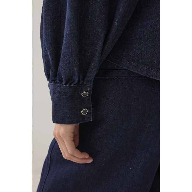 Summum 2s3381-5203 denim bowtie-blouse 2s3381-5203 Denim bowtie-blouse large