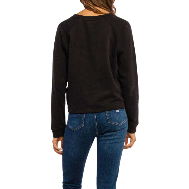 Tommy Hilfiger Dames sweatshirt katoenmix met logo UTNA909_black large
