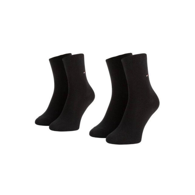 Tommy Hilfiger Dames effen sokken (set van 2) UTNA1106_black large