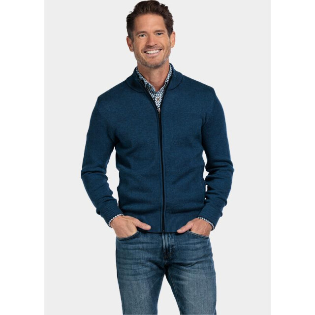 Baileys Vest cardigan zip all-over 2-tone 522009/655 200268 large