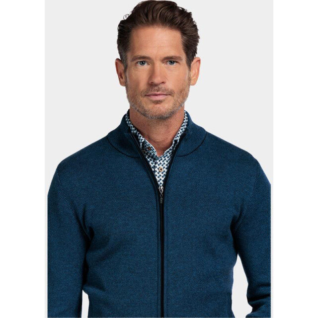 Baileys Vest cardigan zip all-over 2-tone 522009/655 200268 large