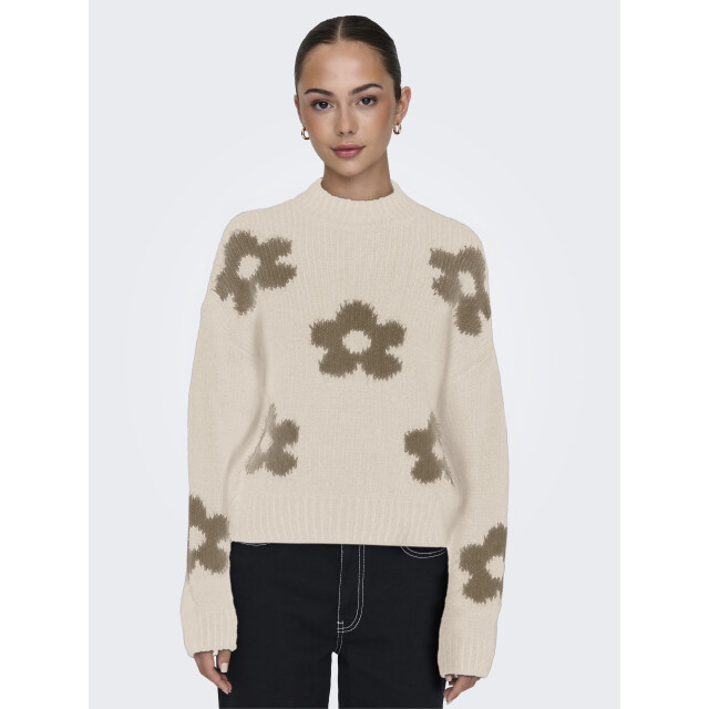 Jacqueline de Yong kilian flower l/s pullover knt 15341564 - 06712.180.0029 large