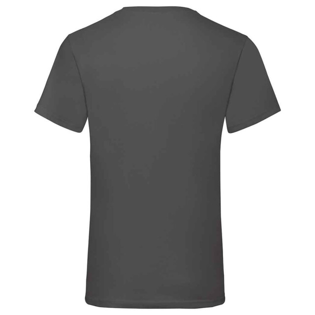 Fruit of the Loom Unisex adult waardevol v hals t-shirt UTLT2574_lightgraphiteheather large