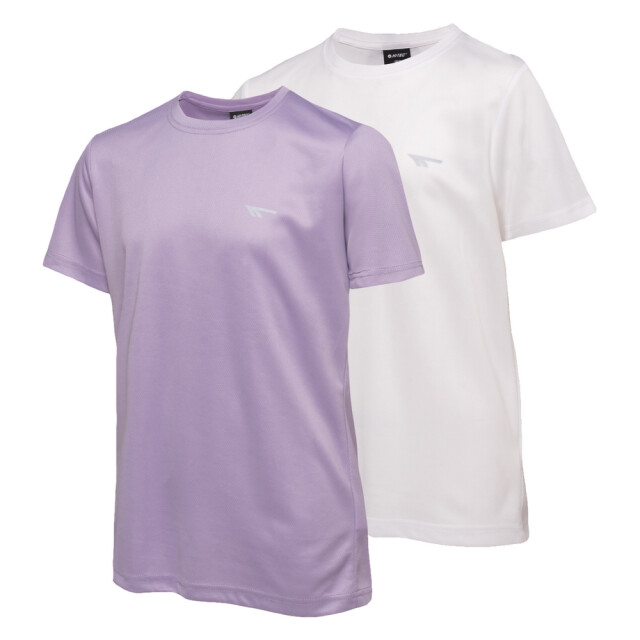 Hi-Tec Kinder/kids jodin t-shirt met korte mouwen (set van 2) UTIG5696_whitewisteria large
