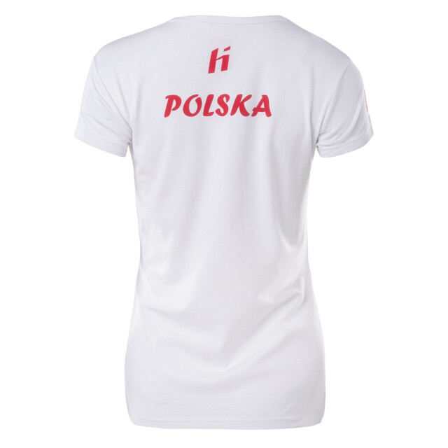 Huari Dames polen fan t-shirt UTIG5807_whiteracingred large