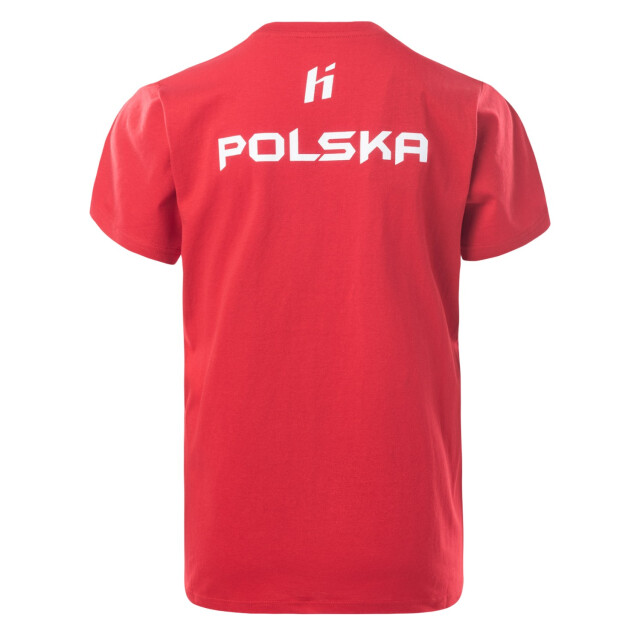 Huari Kinderen/kinderen polen fan t-shirt UTIG5810_racingredwhite large