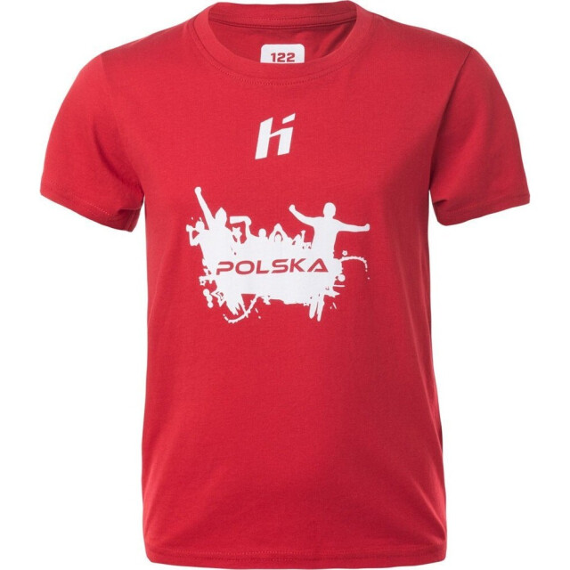 Huari Kinderen/kinderen polen fan t-shirt UTIG4115_racingredwhite large