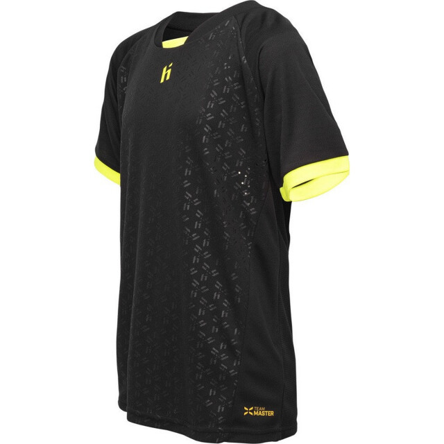 Huari Kinderen/kinderen rosario t-shirt UTIG4208_blackbeansafetyyellow large