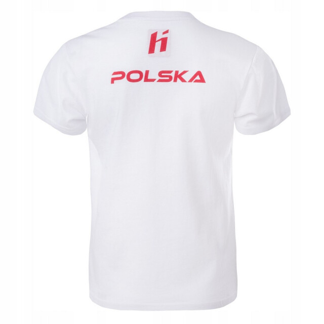 Huari Kinderen/kinderen polen fan t-shirt UTIG4115_whiteracingred large