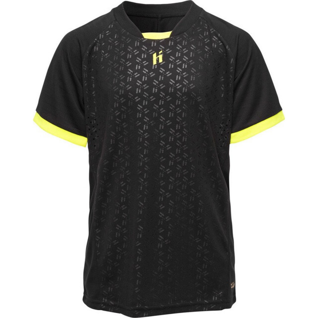 Huari Kinderen/kinderen rosario t-shirt UTIG4208_blackbeansafetyyellow large