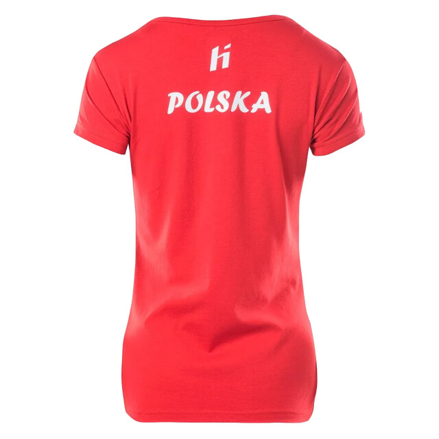 Huari Dames polen t-shirt met korte mouwen UTIG4520_racingredwhite large