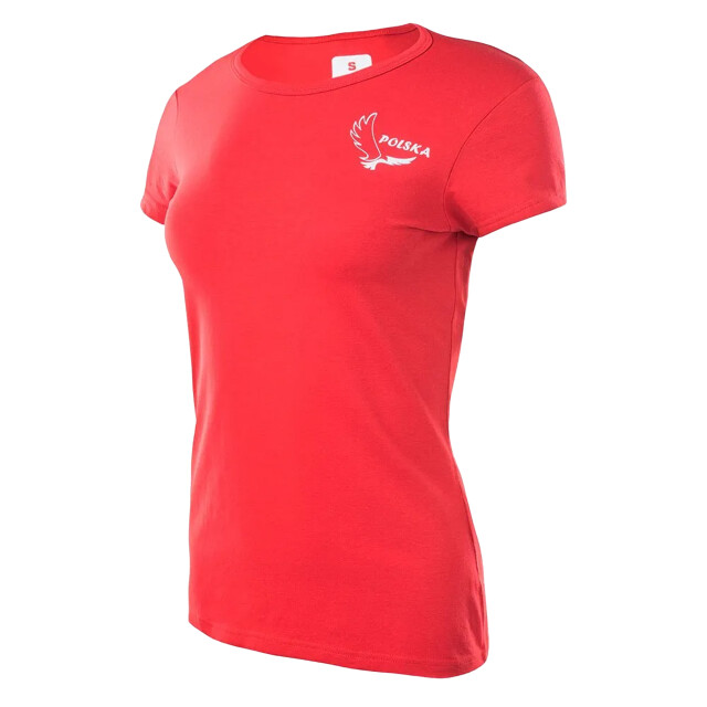 Huari Dames polen t-shirt met korte mouwen UTIG4520_racingredwhite large