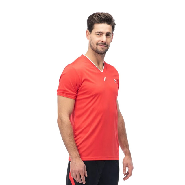 Huari Heren polen t-shirt UTIG5136_tomatobrightwhite large