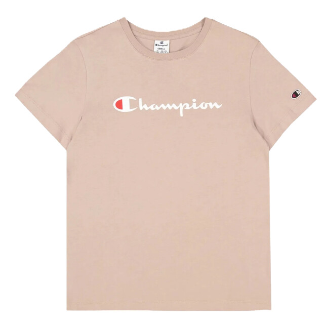Champion Dames katoenen t-shirt met korte mouwen UTMR1165_beigecreampink large