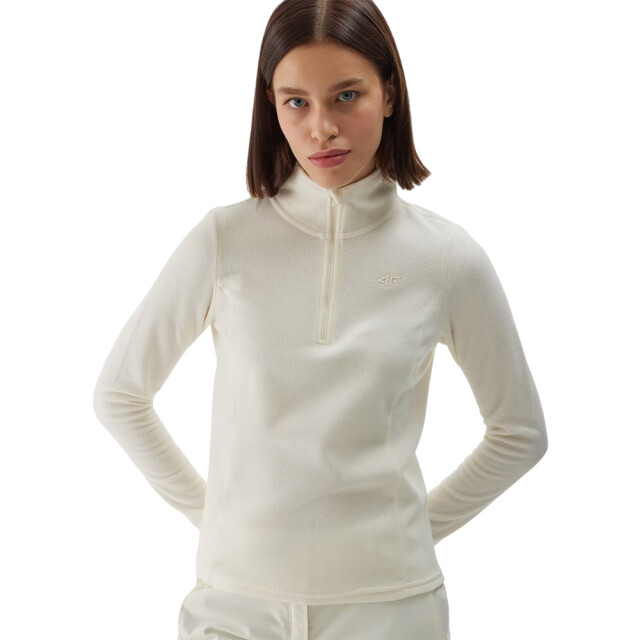 4F Dames waw24uflef048 fleece sweatshirt UTMR592_whitebeigecream large