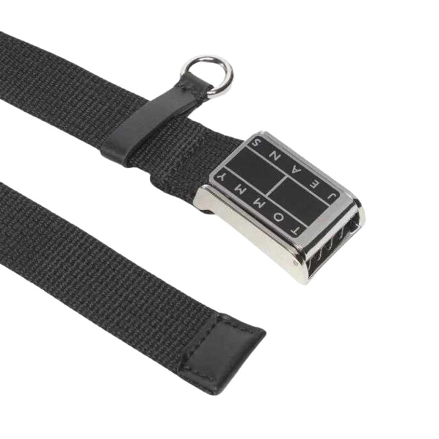 Tommy Hilfiger Dames logo metalen gesp riem UTNA912_black large
