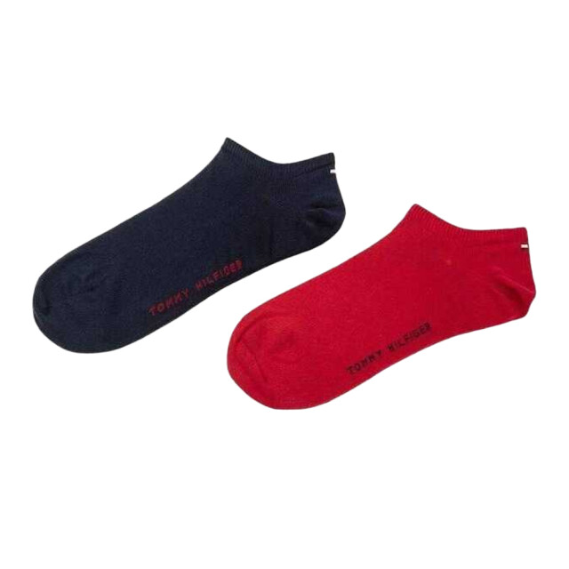 Tommy Hilfiger Effen enkelsokken heren (set van 2) UTNA616_rednavy large