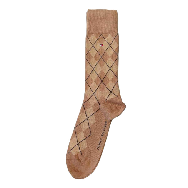 Tommy Hilfiger Ruitensokken heren (set van 2) UTNA772_beigenavy large