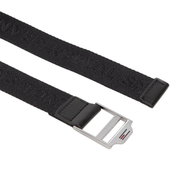 Tommy Hilfiger Dames logo riem UTNA222_black large