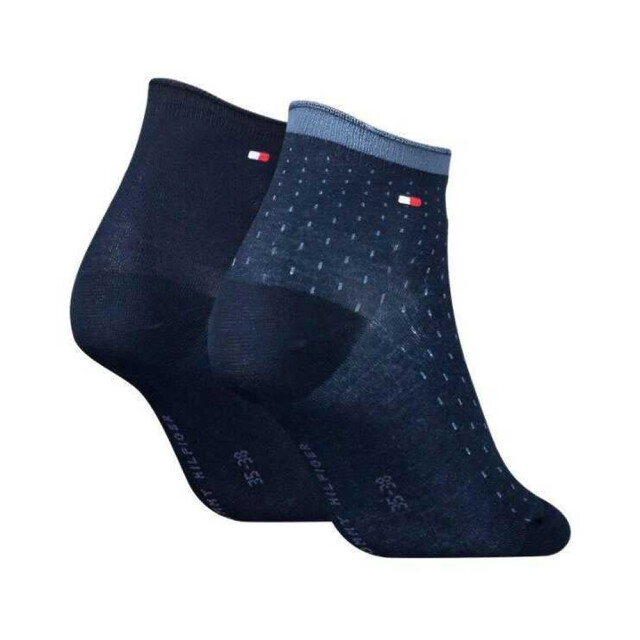 Tommy Hilfiger Dames gestippelde sokken (set van 2) UTNA898_navy large