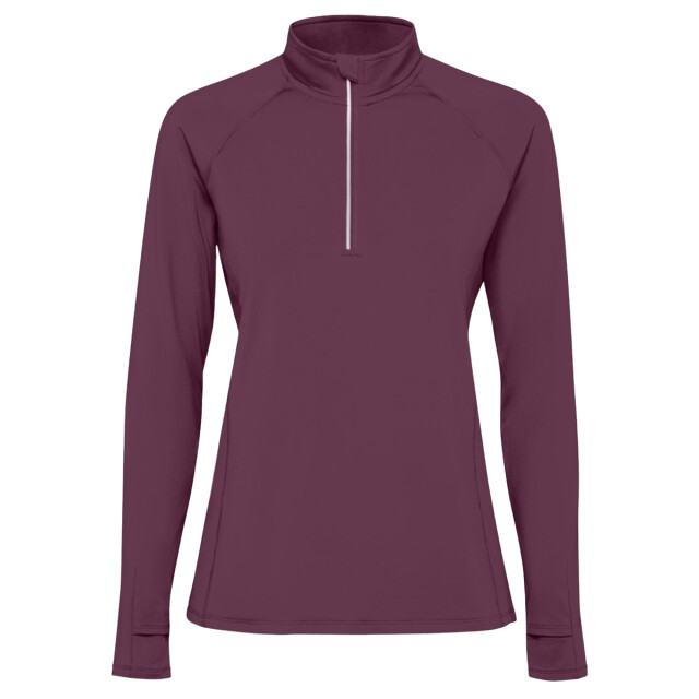 Roly Dames estambul sweatshirt met kwart ritssluiting en lange mouw UTPF4728_plumred large