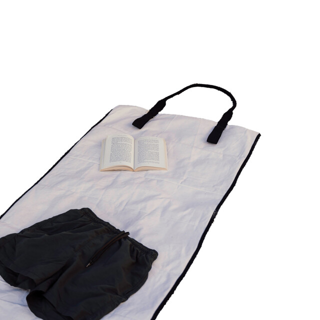 Vinga Volonne bewust gerecycled canvas strandmat UTXD740_offwhite large