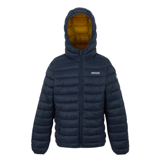 Regatta Marizion gewatteerde jas met capuchon voor kinderen/kinderen UTRG9018_navygold large