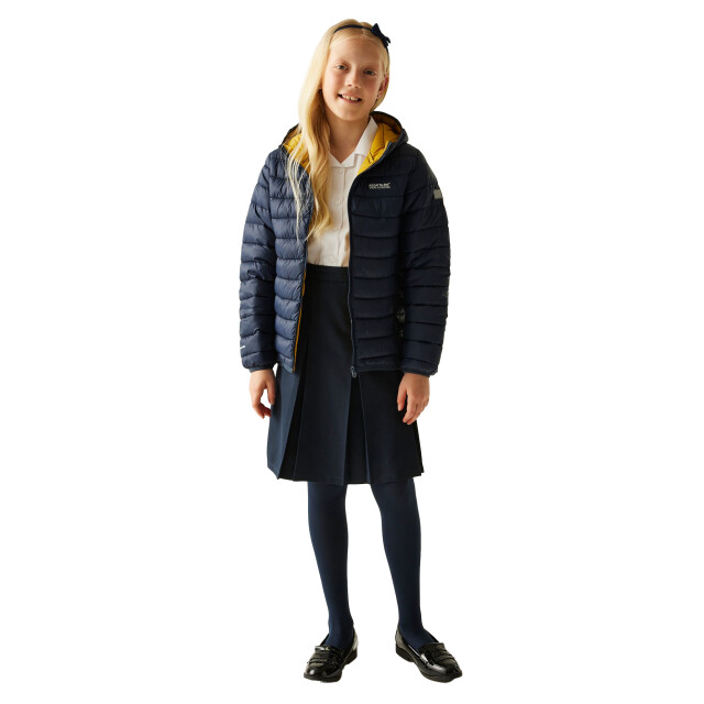 Regatta Marizion gewatteerde jas met capuchon voor kinderen/kinderen UTRG9018_navygold large