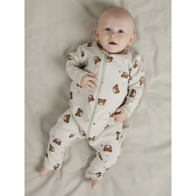 Name It Unisex kinder bodysuit nbnnightsuit 2-pack beer print 13252392-Pumice Stone large