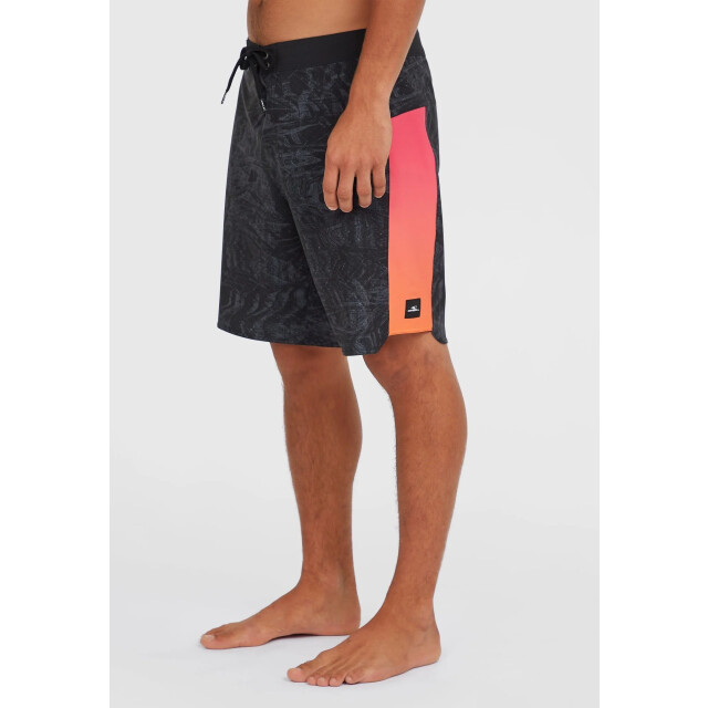 O'Neill Heren boardshort lang zwemshort hyperfreak tech panel 19'' zwart/roze/oranje 2800180-29035 large