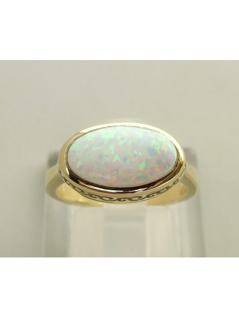 Christian 14 karaat ring met opaal 5317D8-0953UCC large