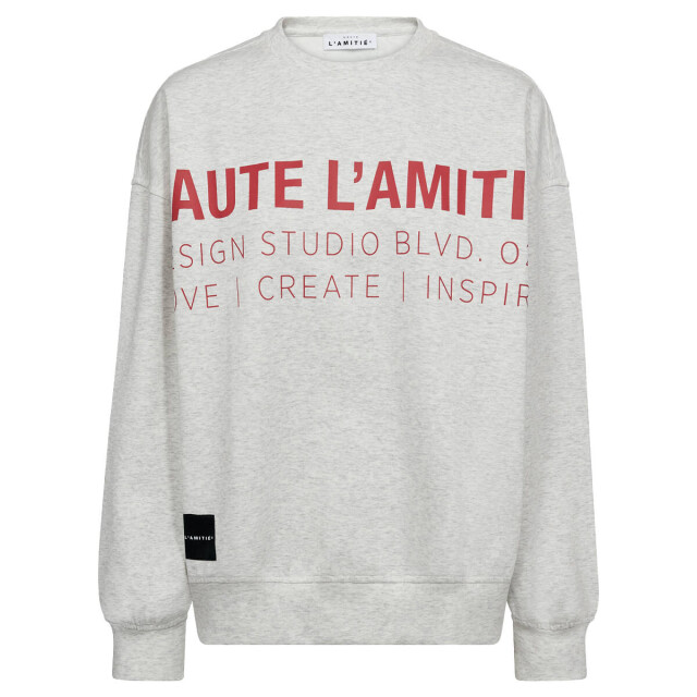 Haute L'Amitié Sweat hl10446 studio Haute L'Amitié Sweat voor Dames in de kleur Grijs - Maat M voor Dames in de kleur Grijs - Maat M large