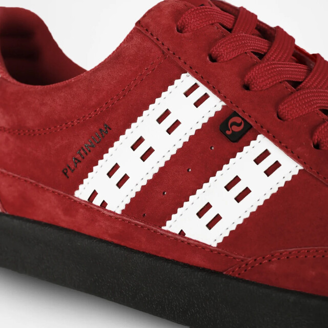 Q1905 Sneaker platinum rood/wit/antraciet QM1254616-408-1 large