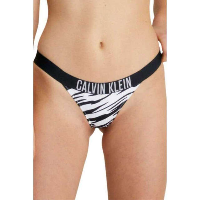 Calvin Klein Dames zebraprint diep uitgesneden bikinibroekje UTNA502_blackwhite large