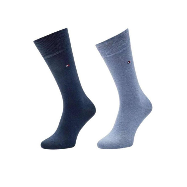 Tommy Hilfiger Garen sokken met geborduurd logo voor heren (set van 2) UTNA968_navyblue large
