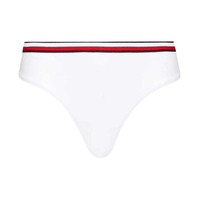 Tommy Hilfiger Dames contrast gestreept bikinibroekje UTNA474_white large