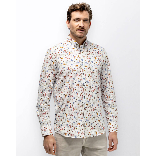 State of Art Overhemd lange mouw 21416014 State of art Overhemd lange mouw voor Heren in de kleur Ecru - Maat XXL voor Heren in de kleur Ecru - Maat XXL large