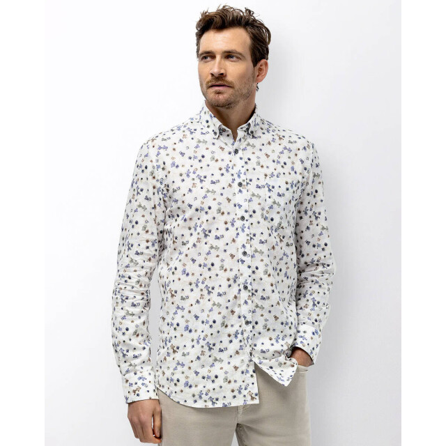 State of Art Overhemd lange mouw 21416014 State of art Overhemd lange mouw voor Heren in de kleur Ecru - Maat XXL voor Heren in de kleur Ecru - Maat XXL large