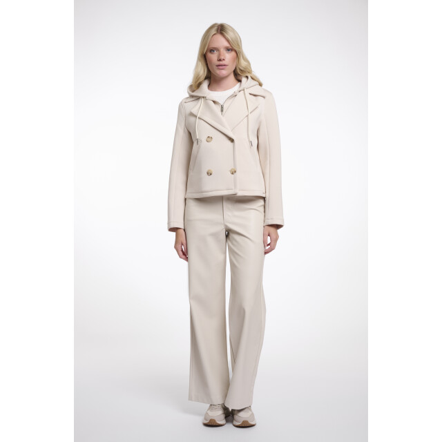 Rino & Pelle double breasted jacket with detachble hood collar jennifer.7002621 9030 birch 06111.198.0089 large